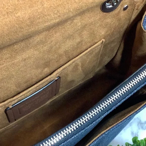 NWT Coach Denim XBody Silver Rivets - Picture 5 of 10